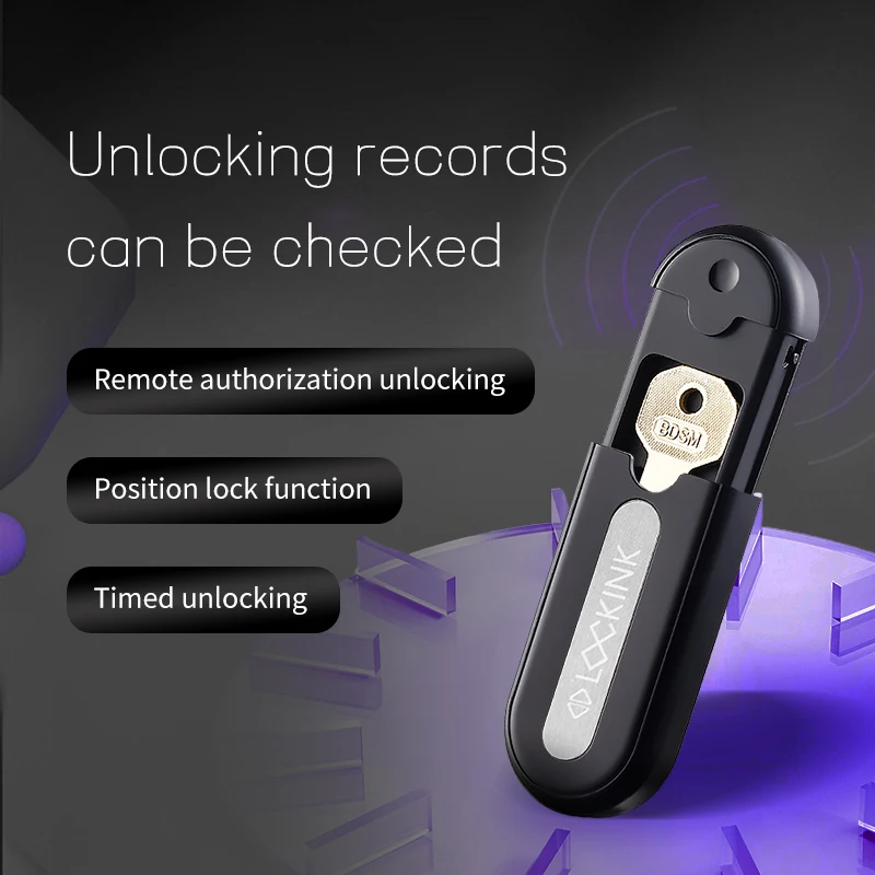 LOCKINK Remote Key Safe Deposit Box App Intelligent Control Chastity Cage Couples Cb Penis Confinement Lock Adult Sex Supplies penis chastity cage chastity lock sex toy chastity cage accessory