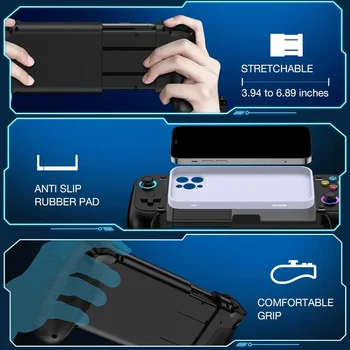 Mobile Game Controller for iPhone/Android Wireless gaming controller Support Phone Case - Compatible with Xbox Game, PlayStation 5