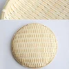 Bamboo Weaving Straw Baskets Tier Rack Wicker Fruit Bread Food Storage Kitchen Decorate Round Plate Stand Container 4