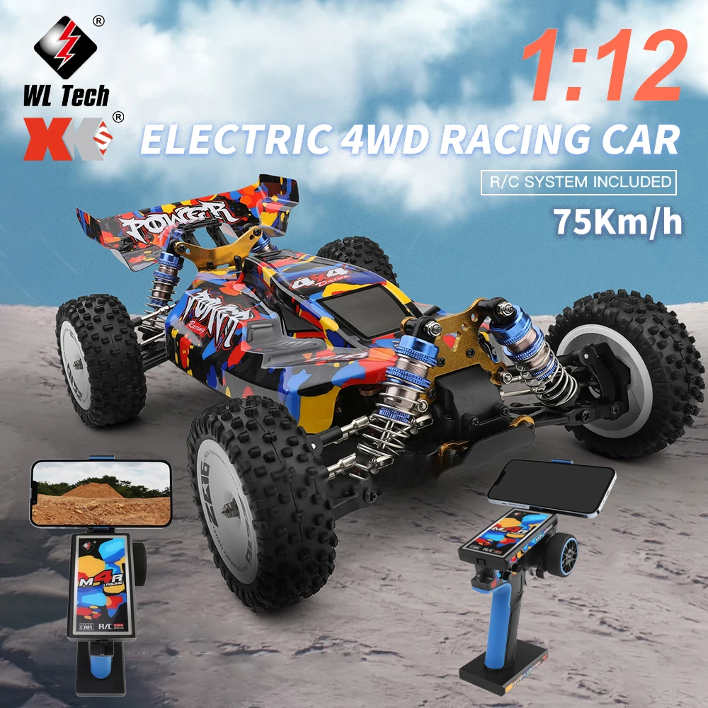 

WLtoys 124007 бесщеточный ру автомобиль электрическая высокоскоростная полноприводная внедорожная Модель гоночного автомобиля с дистанционным...