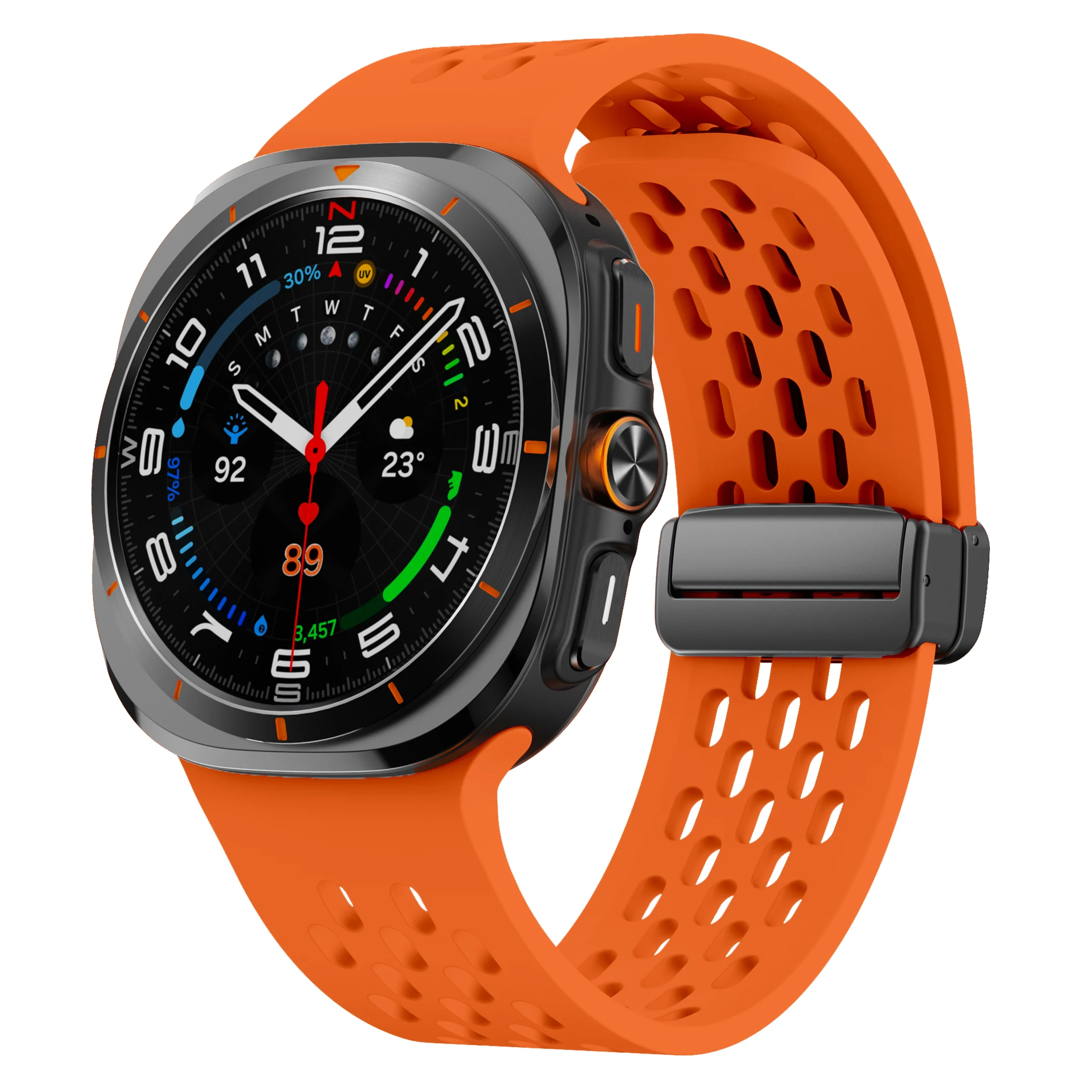Breathable Magnetic Silicone Bracelet Strap