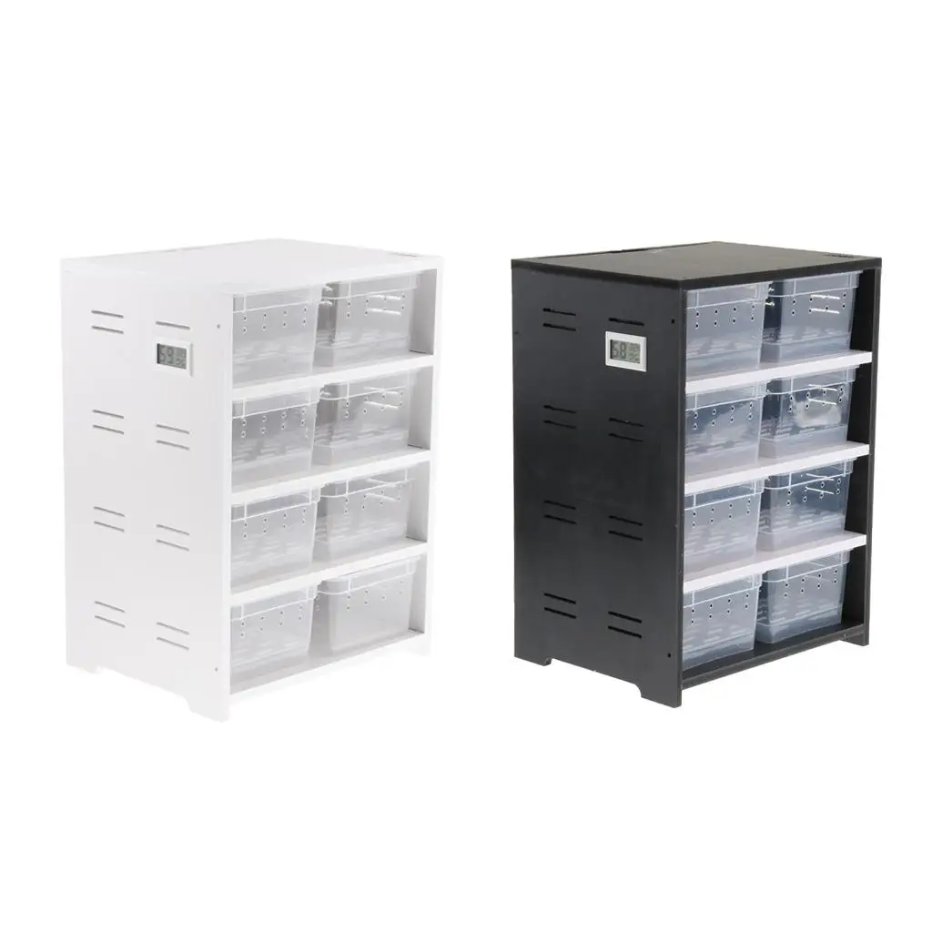 PVC Breeding Cabinet for Reptile In Winter Reptile Terrarium 8 Breeding Boxes