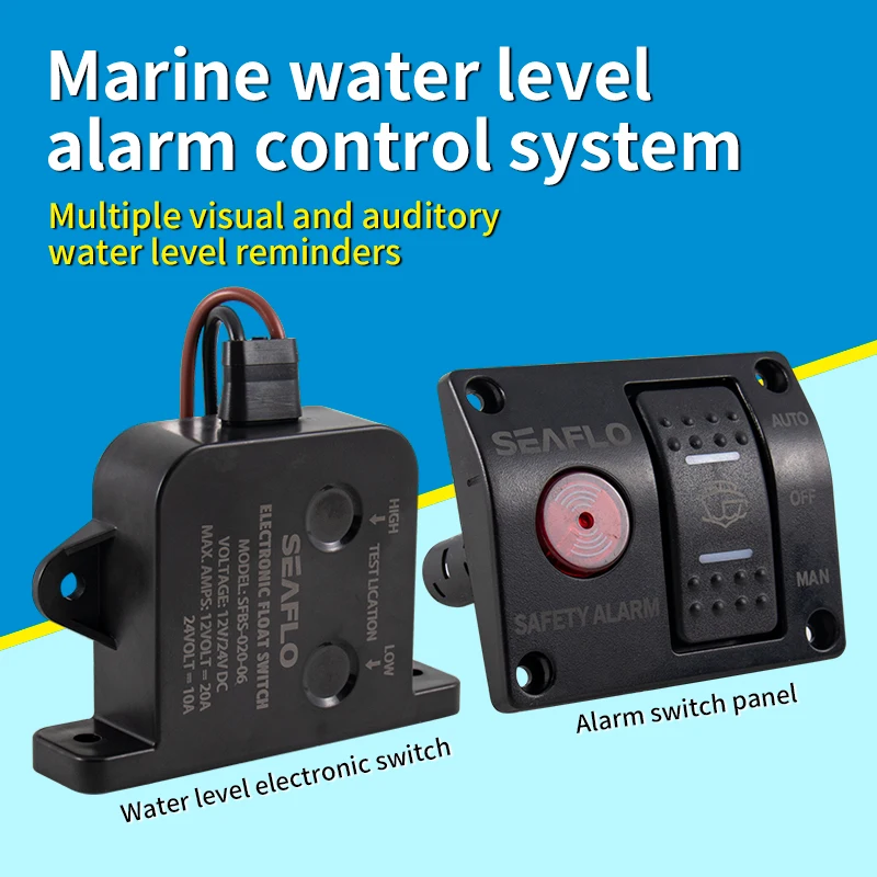 Marine water level sensing switch panel automatic alarm system bilge pump alarm sensing accessories