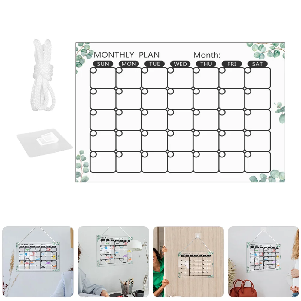 Erasable Memo Board Message Recording Household Writing with Lanyard Students Acrylic Tabletop Hanging
