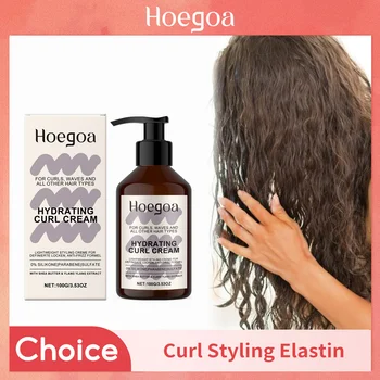 Curly Hair Cream Hair Curly Boost Lasting Styling Reduce Dry Damaged Frizz Smooth Hydrating Hair Volumizing Cream Conditioner