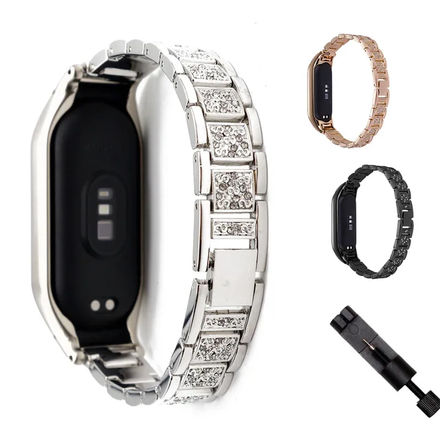 샤오미 미밴드를 더욱 스타일리시하게 꾸미는 실버 손목 팔찌 샤오미 미밴드를 더욱 스타일리시하게 꾸미는 실버 손목 팔찌