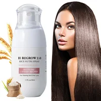 Eau de riz fermentée pour la croissance des cheveux, huile essentielle pour la repousse des cheveux, traitement du cuir chevelu, sérum anti-chute, spray densifiant pour cheveux à base de plantes 1