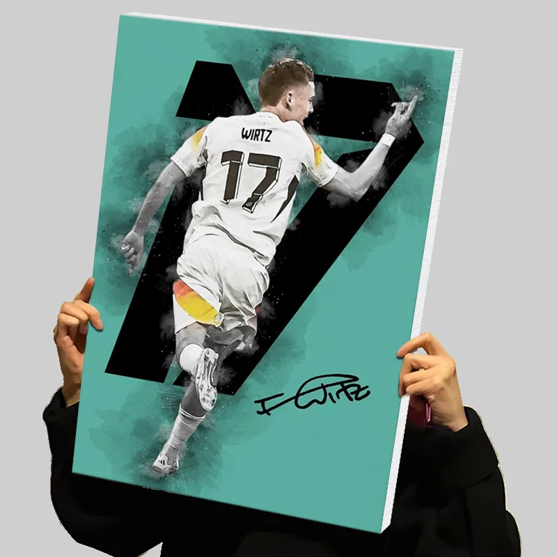 Florian Wirtz 인쇄 포스터 축구 선수 사용자 정의 캔버스 회화 벽 예술..