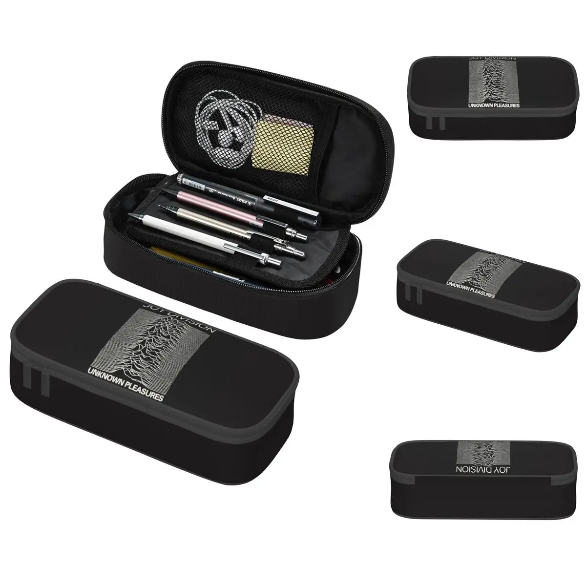 Joy Division Unknown Pleasures Pencil Cases Large Capacity Pen Bags Pen Box Pencil Pouch For Boys Girls Students School Office