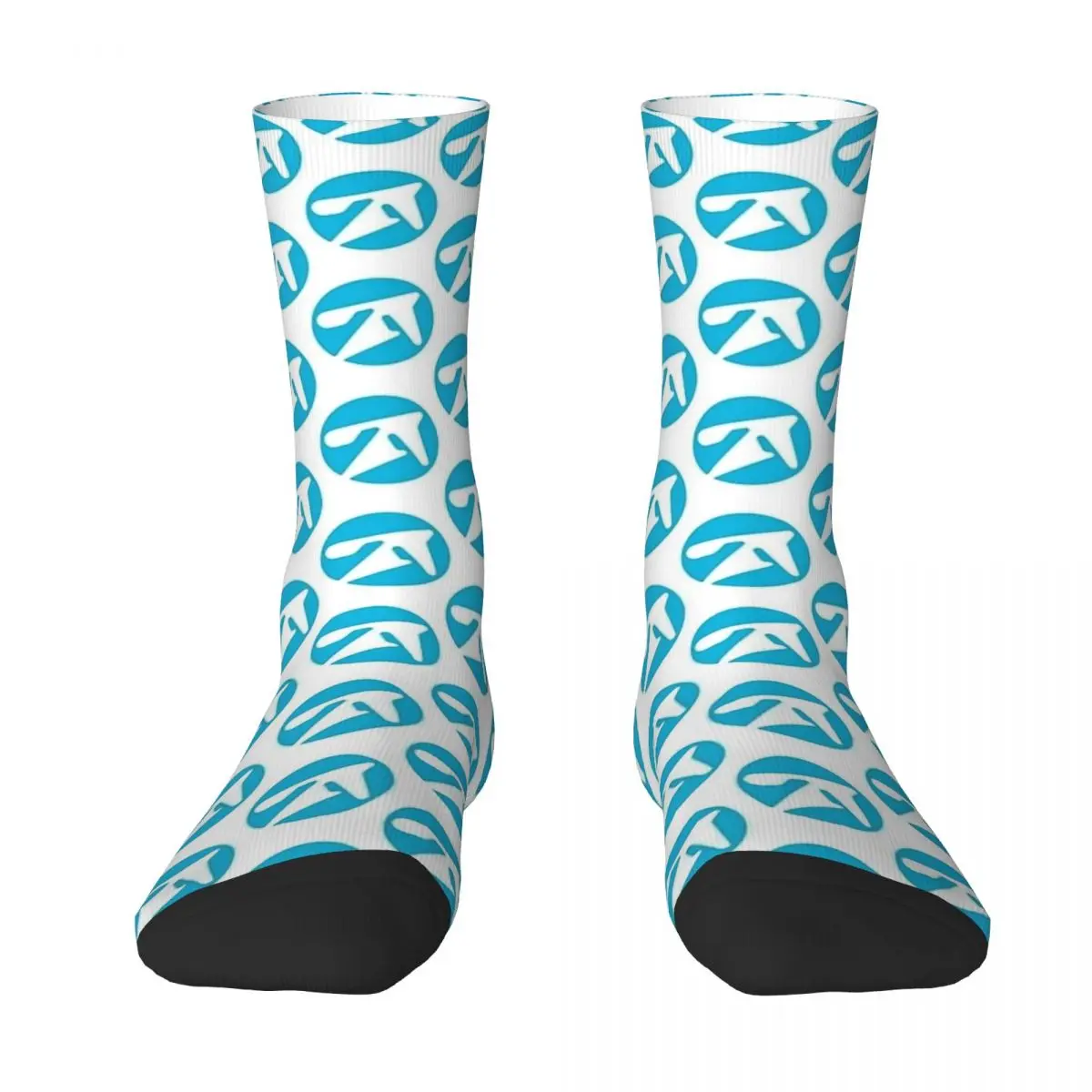

Happy Men's Socks Casual Aphex Twin Alternative Style Logo In Blue Sock Polyester Skateboard Women's Socks Spring Autumn Winter