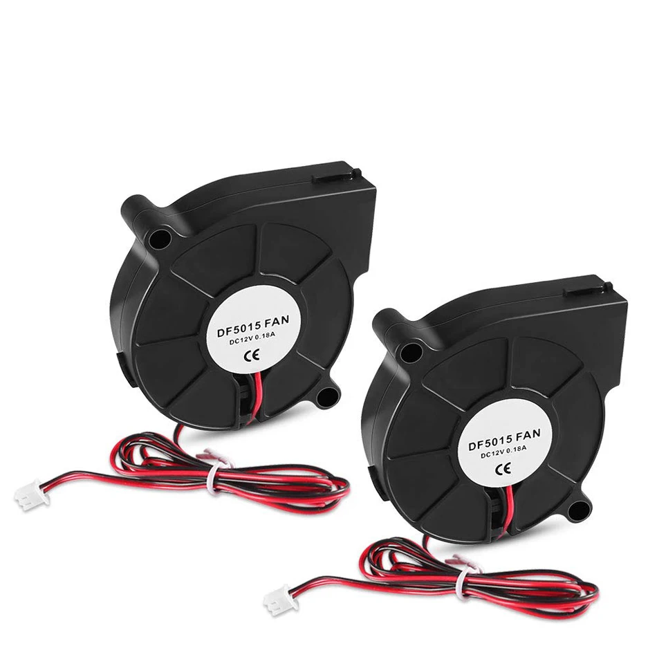 

5015 Blower Cooling Fan Ball Bearing Cooling Fan with 2 Pin Terminal for 3D Printer Hotend Extruder Heatsinks