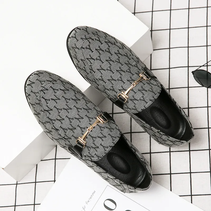 Leather shoes Classic Luxury Man Moccasin Shoes Fashion Designer Men Loafers Comfortable Flat Shoes Slip On Casual Dress for Men
