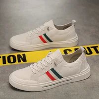 Men's shoes spring autumn new men's breathable mesh panel shoes, lazy slip-on labor protection work shoes, casual canvas shoes