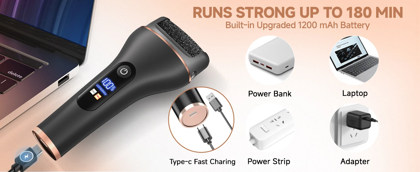 Description Picture 3 of itemPedicure Machine Callus Remover Pedicure Tools Professional Foot Dead Skin Remover Foot Grinder Electric Foot Grinder Elec