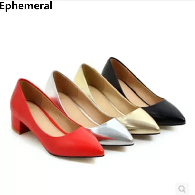 

Женские туфли на шпильке, элегантные офисные туфли на высоком каблуке, без застежки, с острым носком, большие размеры 46 47 45, европейский стиль