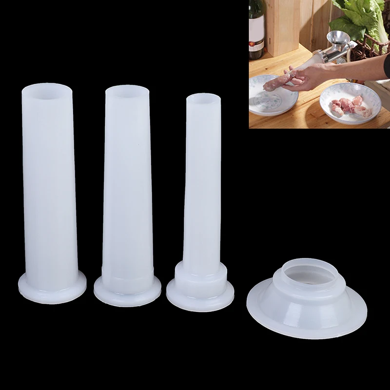 Sausage Stuffer 1Set Meat Grinder Sausage Stuffer Filling Tubes Funnels Nozzles for Sausage Tube