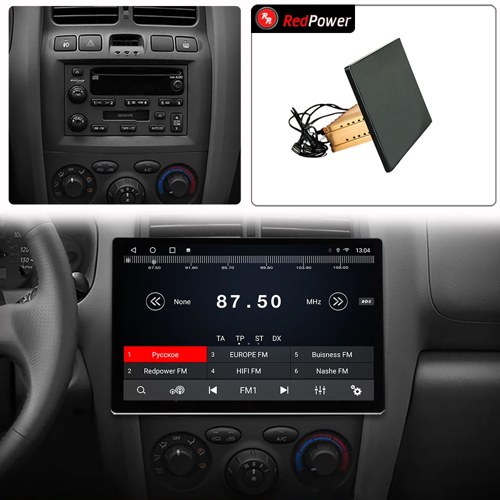 Фото 12.95 inch Автомагнитола RedPower Hi-Fi для Hyundai Santa Fe 2000 - 2012 Android 10.0 DVD Player Audio Video DSP CarPlay 2 Din №2