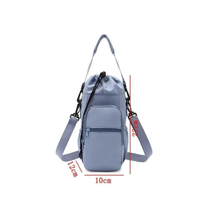 Insulated Water Bottle Sling Bag with Adjustable Strap - Crossbody Shoulder Carrier