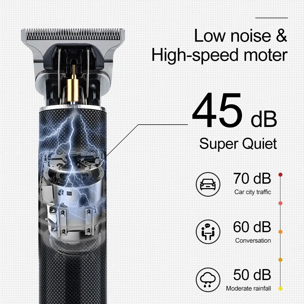 High Power Vintage T9 USB Hair Cutting Machine Hair Clipper Professional Cutter Trimmer for Men Barber Cordless Beard Trimmer Hair Clipper Hair Trimmer