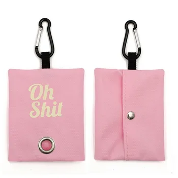 Nuovo organizer per sacchetti per la spazzatura per cacca di cani con fibbia Dispenser per sacchetti per cacca in tela Forniture per animali domestici portatili Supporto per sacchetti per rifiuti per esterni