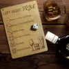 Couple Game Wooden Left Right Drink Drinking Game Square With Dice Adult Drinking Game Funny Dice Tray Party Games 1