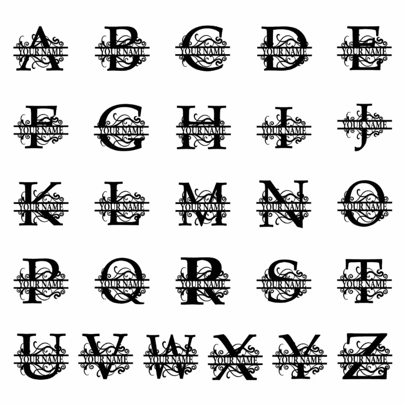 

Multipurpose Letters Sign Wrought Iron Decor Outdoor Garden Yard Decoration K92A