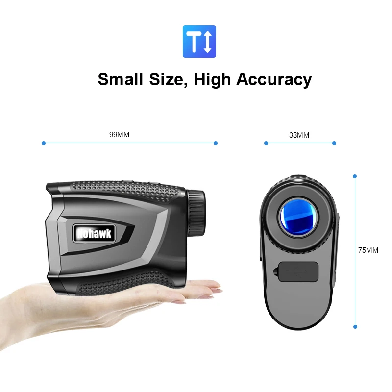 650/1090Yards Laser Range Finder for Golf & Hunting, 6X Magnification Monocular,