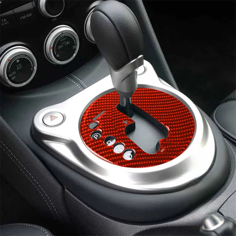 

For Nissan 370Z Z34 2009 2010 2011-2022 Carbon Fiber Sticker Car Auto Gear Shift Box Panel Cover Trim interior Car Accessories