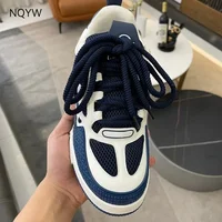 High-End Design 54 Top Version Men's Sneakers Color Matching Letters Thick Soled Women's Casual Mesh Breathable Board Shoes 2