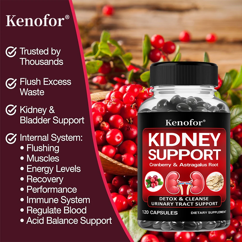Kidney Support Cleanse Detox Supplement – Cranberry & Astragalus Formula