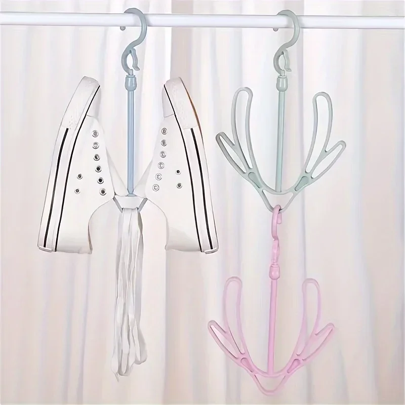 5Pcs Shoe Hanger,Hanging Shoe Organizer,Hanging Shoes Rack,Shoe Drying Rack, Dryer Rack,Shoes Hanging Drying Rack
