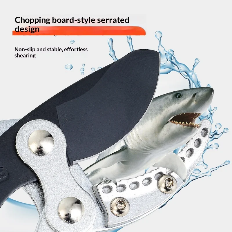 텔레스코픽 헤비듀티 전정가위 SK5 스틸 바이패스 전지가위 3cm/5cm 가지 절단 가능 인체공학적 정원 나무 전정기 (높은 가지용)