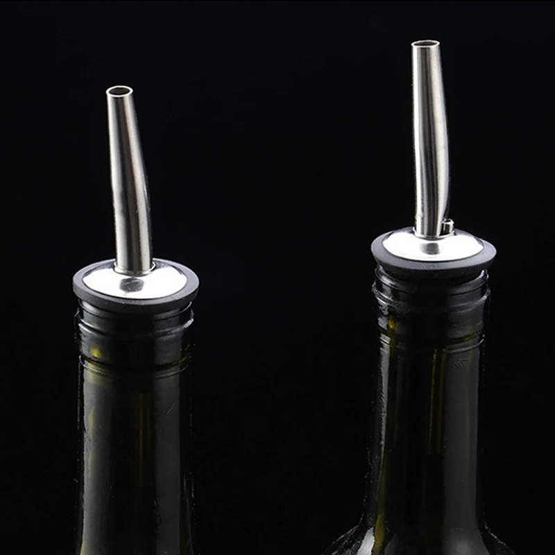 Liquor Pourer for The Bartender 1Pcs Cork Spout Stainless Steel Wine Bottle Stopper Wine Corks Cocktail Bar Accessorie Tools