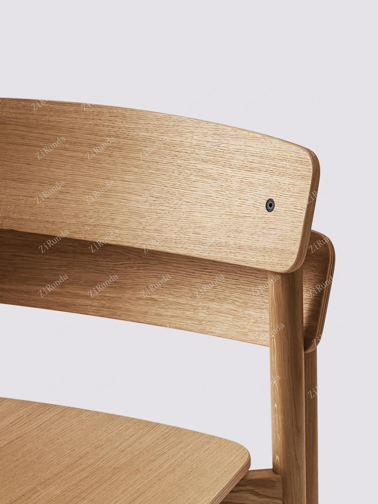 1 Nordic solid wood back chair coffee shop chair home restaurant, creative pink cafe table