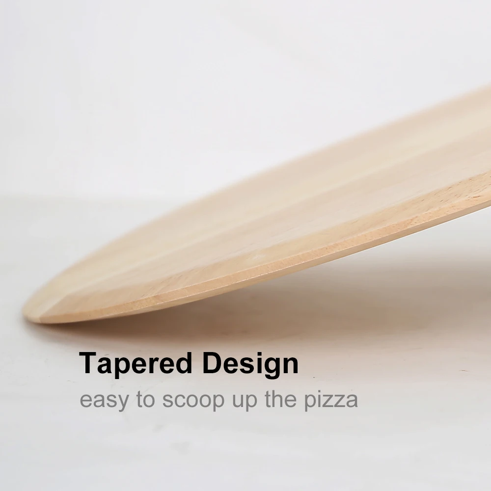 Pizza Peel PizzAtHome 14 inch Wood Pizza Peel Pizza Paddle Cutting Board With Handle Baking Bread Cutting Fruit Vegetables Cheese Pizza Bakeware