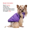 Reversible Pet Dog Clothes For Small Medium Dogs Cats Cold Winter Warm Puppy Padded Jacket Vest Chihuahua Dachshund Pug Outfits 4