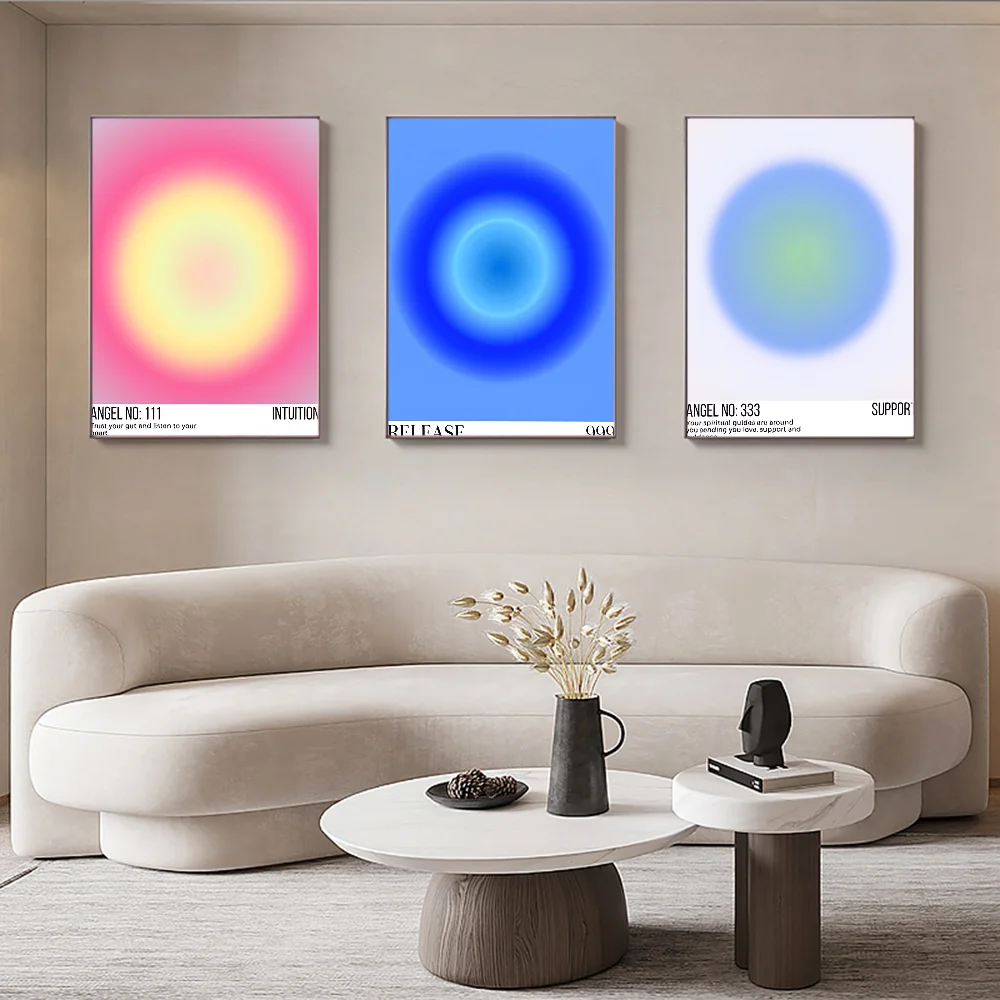 

Color Angel Number Good Quality Prints and Posters Waterproof Paper Sticker Coffee House Bar Posters Wall Stickers