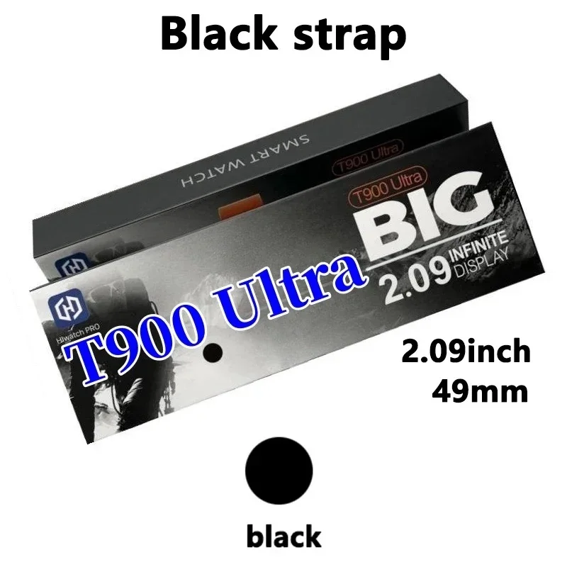 도매 T900 울트라 스마트워치 2.09인치 HD 디스플레이 49mm BT 통화 심박수 모니터 무선 충전 스마트워치 (안드로이드, iOS용) 신제품