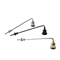 1PC Bell-shaped Candle Snuffer Long Handle Fire Extinguisher Candle Wick Cover Anti-smoke And Smell DIY Making Gifts Home Decor 4