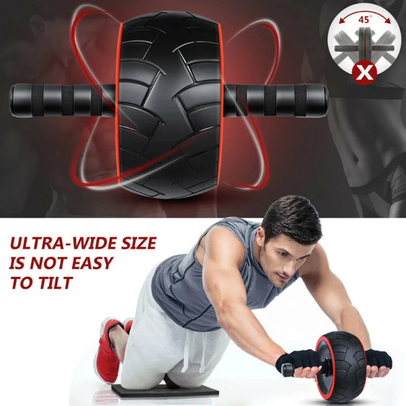 Widened Abdominal Wheel Silent Single Wheel Men's and Women's Abdominal Exerciser Suitable for Home Gym Core Exercise abdominal wheel abdominal fitness instrument abdominal workout aids