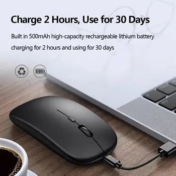 New Bluetooth Wireless Mouse USB Optical Rechargeable Mouse for Computer Laptop PC Macbook Gaming Mouse Gamer 2.4GHz 1600DPI 3