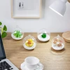 Hanging Glass Terrarium Tealight Candle Holder Home Succulents Vase Hanger 4