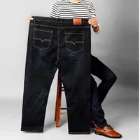 Fashion Oversized Jeans Men 10XL Straight Denim Pants Loose Trousers Mens Plus Size 50 Baggy Jeans Male Streetwear Casual Pants 2