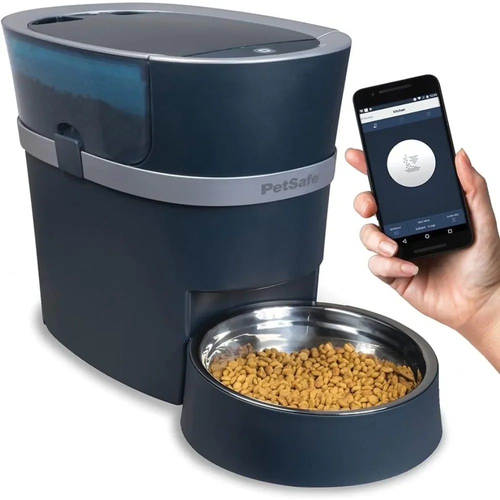 

Smart Feed Automatic Dog and Cat Feeder - Smartphone - Wi-Fi Enabled for IPhone and Android Smartphones Cats Food Dispenser Pet