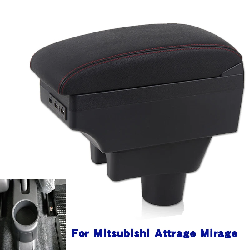 

For Mitsubishi Attrage Mirage Armrest For Mitsubishi Mirage Space Star Car armrest Box Retrofit parts car accessorie Storage box