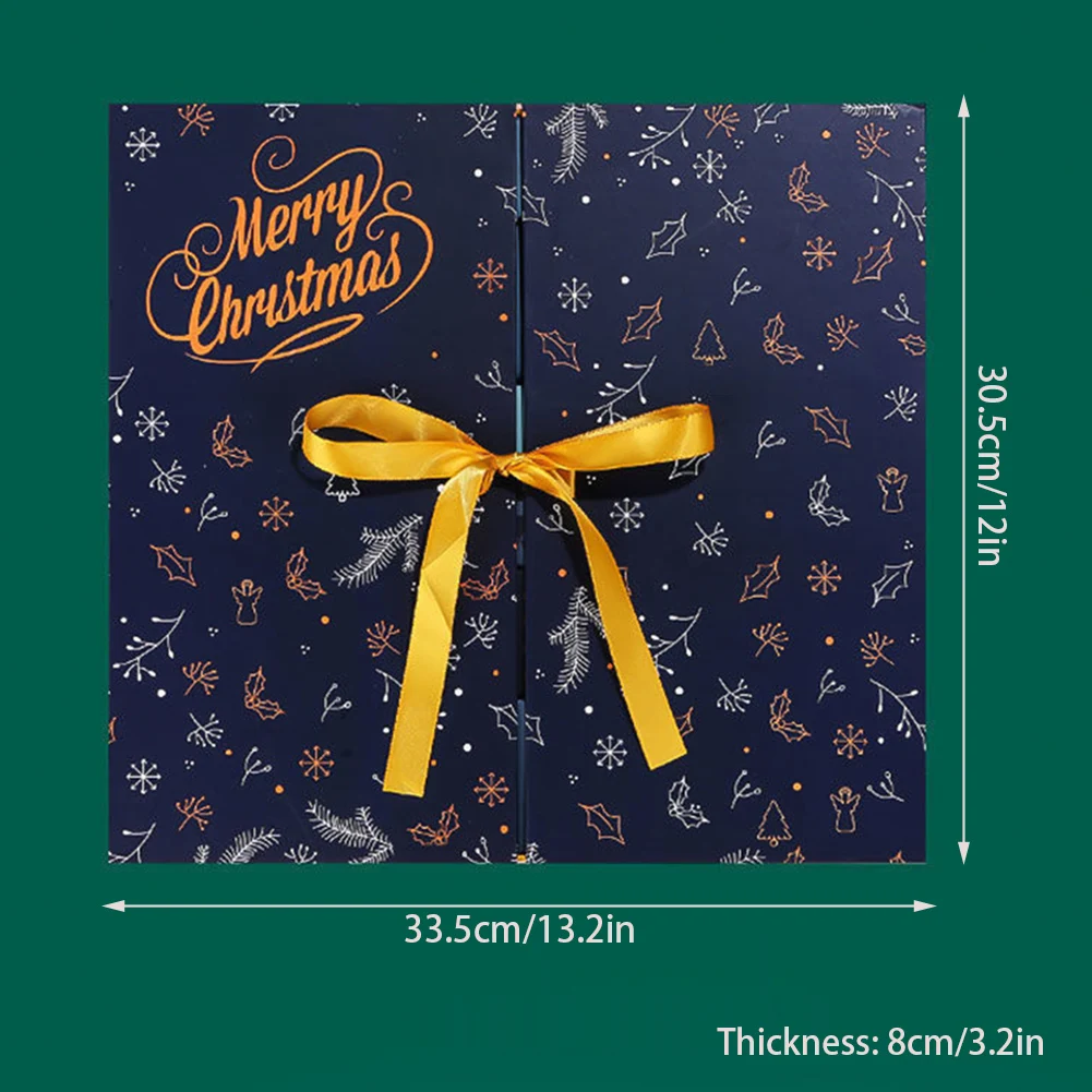 Boîtes Vides Pour Compter Les Jusqu'à Noël, 30.5x33.5cm Calendrier De L