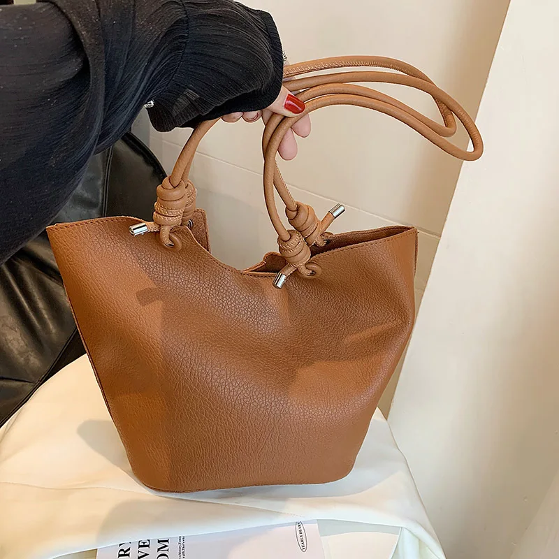 

Women Shoulder bags Soft PU Ladies Hand bag Casual big Tote Large capacity 2023 new Female Commuting Composite handbag bolsa