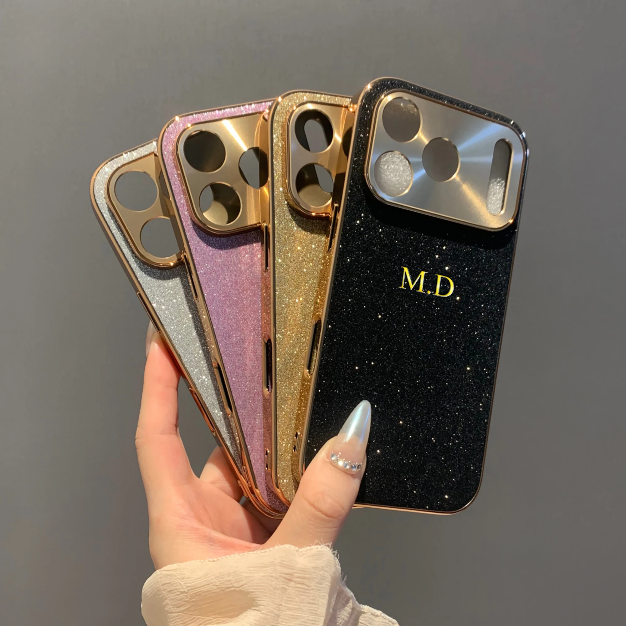 Custom Name Sparkling Glitter Phone Case for iPhone 13 14 thumbnail 5