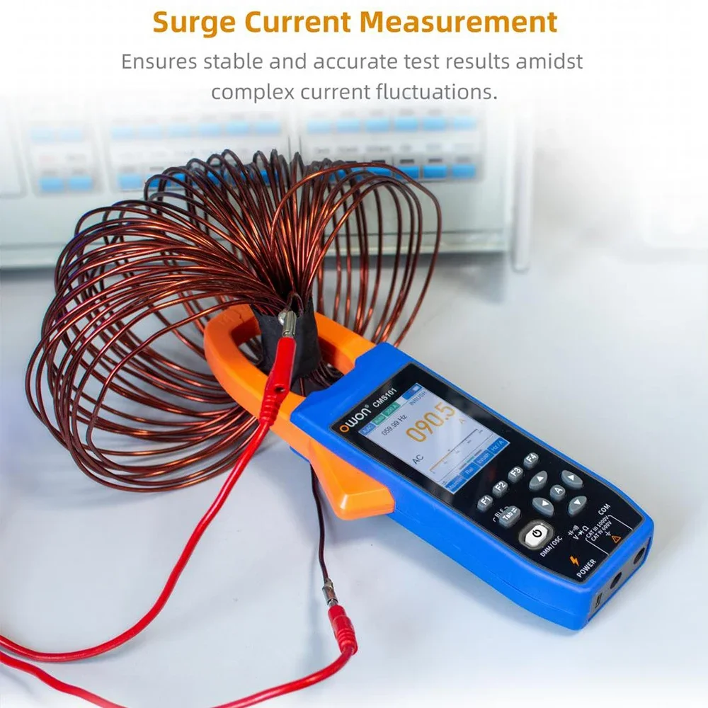 OWON 3 In 1 AC/DC Clamp Teter+Digital Oscilloscope CMS101 1000A CMS061 600A Bluetooth Recorder Function NCV Multifunction Meter
