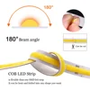 12V 24V COB LED Strip Light 320 480 528 LEDs Flex Tape High Density Linear Lighting Warm Natural White 8mm PCB 0.5m 1m 2m 5m 10m 5